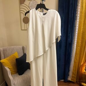 NWT Gracia Cream jumpsuit Sz M.. jumpsuit is sleeveless and lined